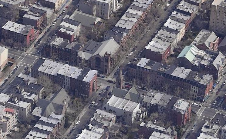 Grace United Methodist Church and Parsonage: Grace United Methodist Church and Parsonage -  29-35 Seventh Avenue at St. John Place -2